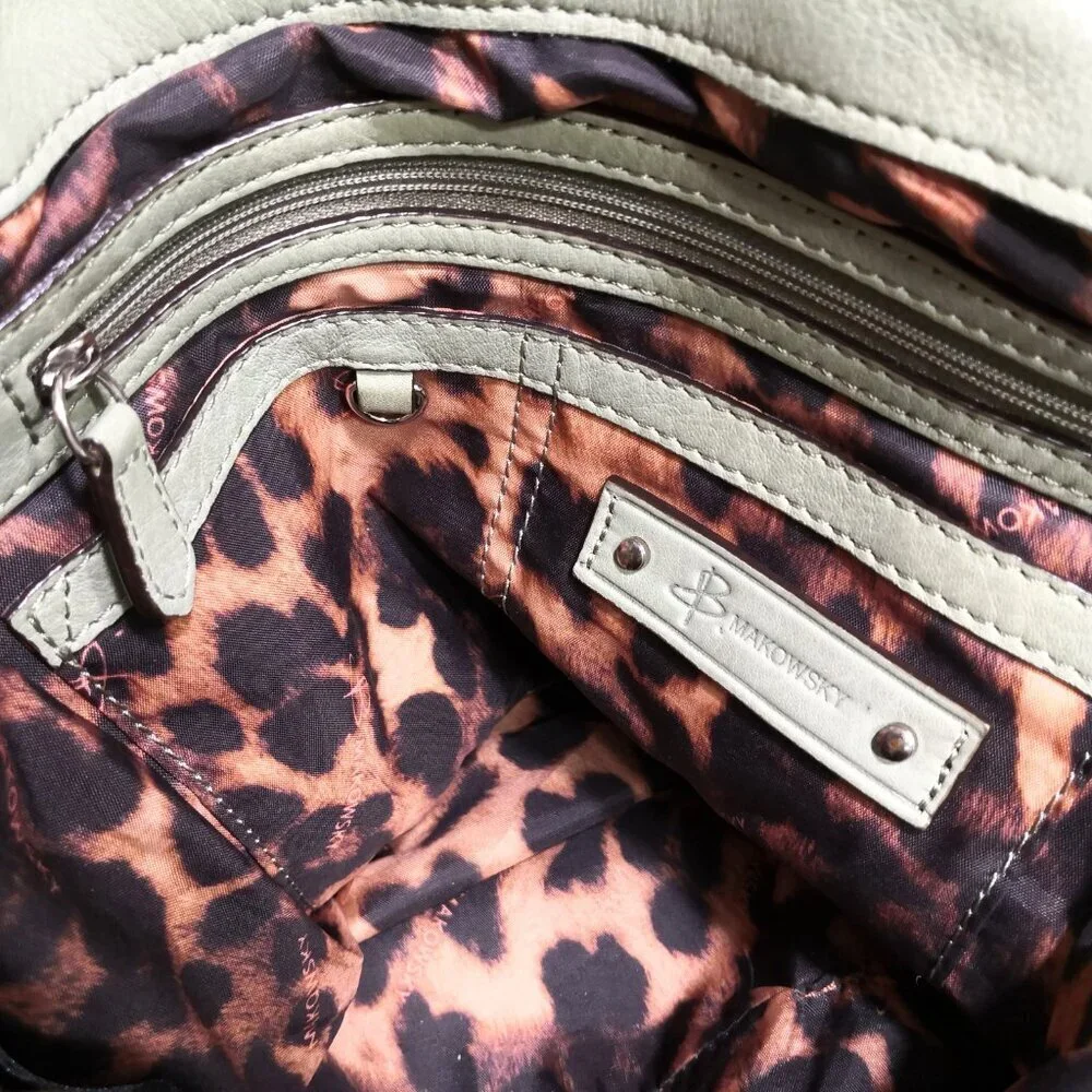 B.‎ Makowsky Leather Tote Bag/Hobo 13